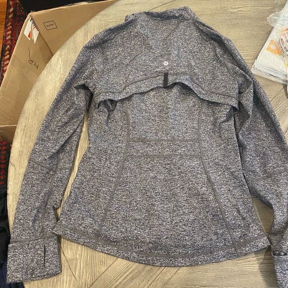 Lululemon Define Long Sleeve Jacket Full-Zip Pockets Heathered Black Women's 10 - Picture 5 of 8